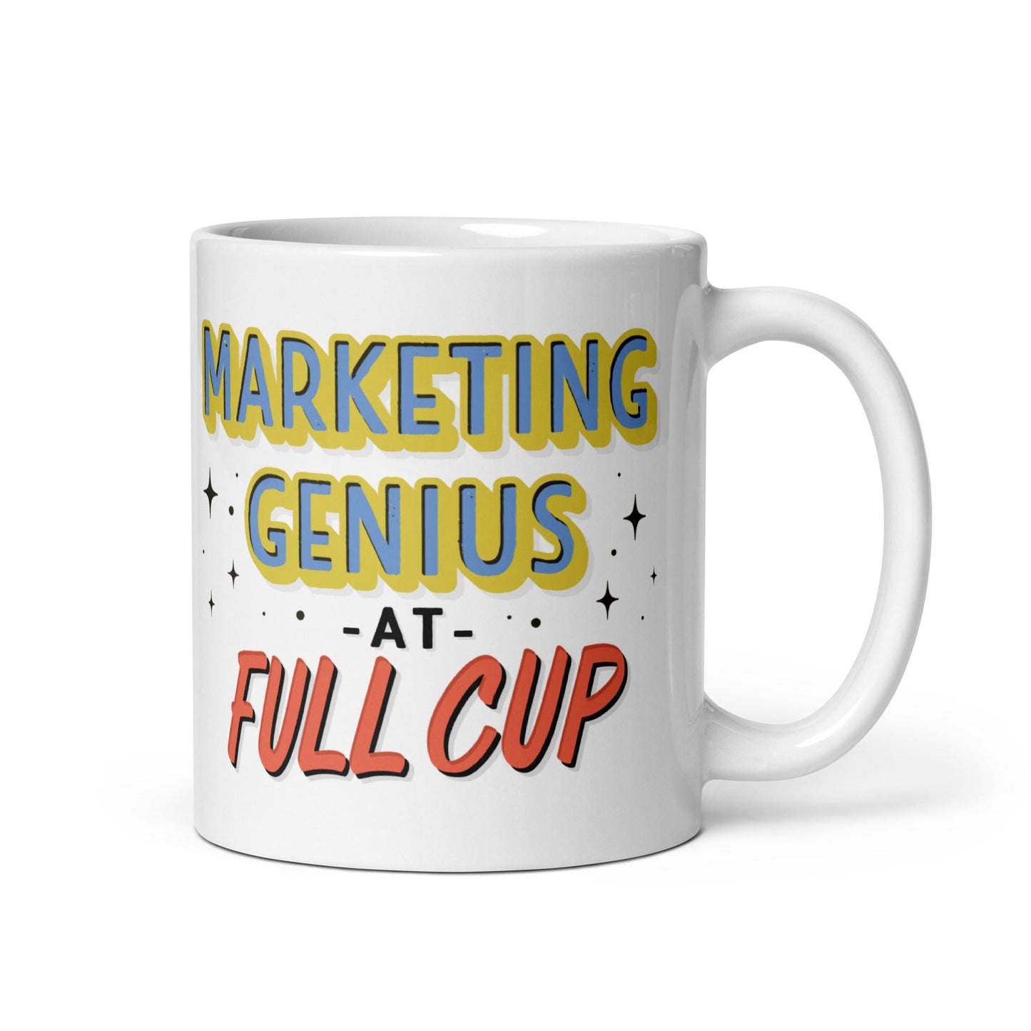Marketing Genius Mug - Essential Coffee Cup for Digital Marketers, Perfect Agency Gift, Influencer's Top Pick, Holiday Coworker Present - themarketeerboutique