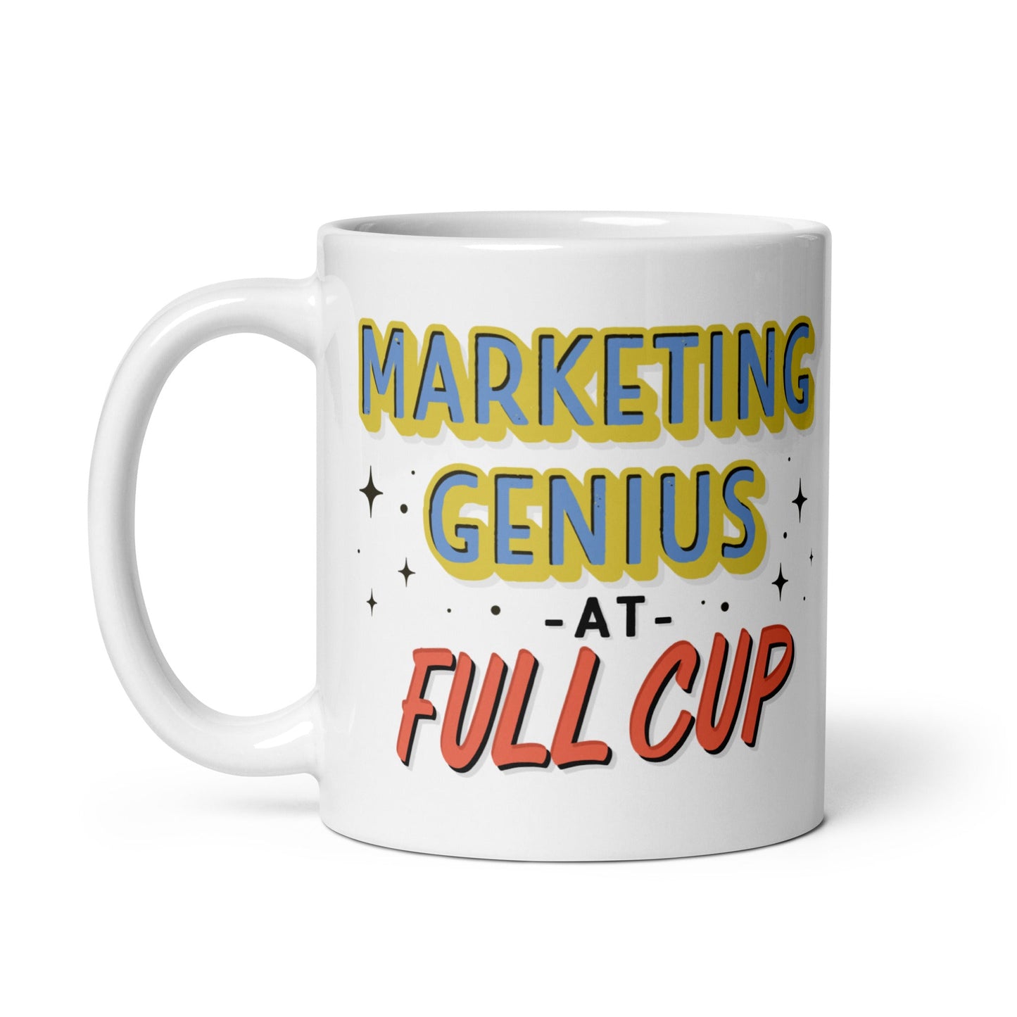 Marketing Genius Mug - Essential Coffee Cup for Digital Marketers, Perfect Agency Gift, Influencer's Top Pick, Holiday Coworker Present - themarketeerboutique