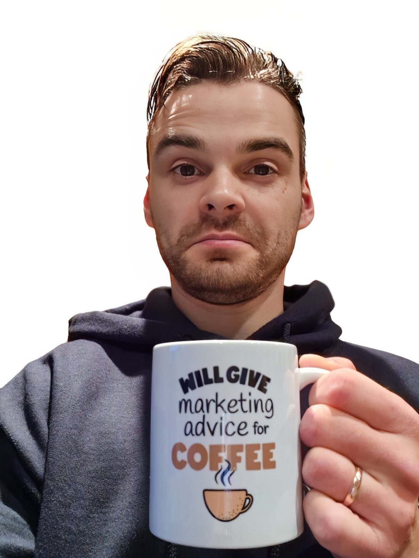 Will Give Marketing Advice for Coffee Mug Unrivalled Accessory For Marketers Marketing Advice Marketing Tactics And Caffeine Consumption - Coffee Mug - themarketeerboutique